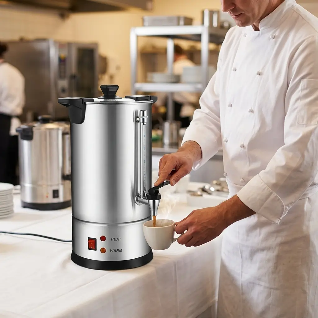 AI Generated Person using the YY-8L Coffee Urn