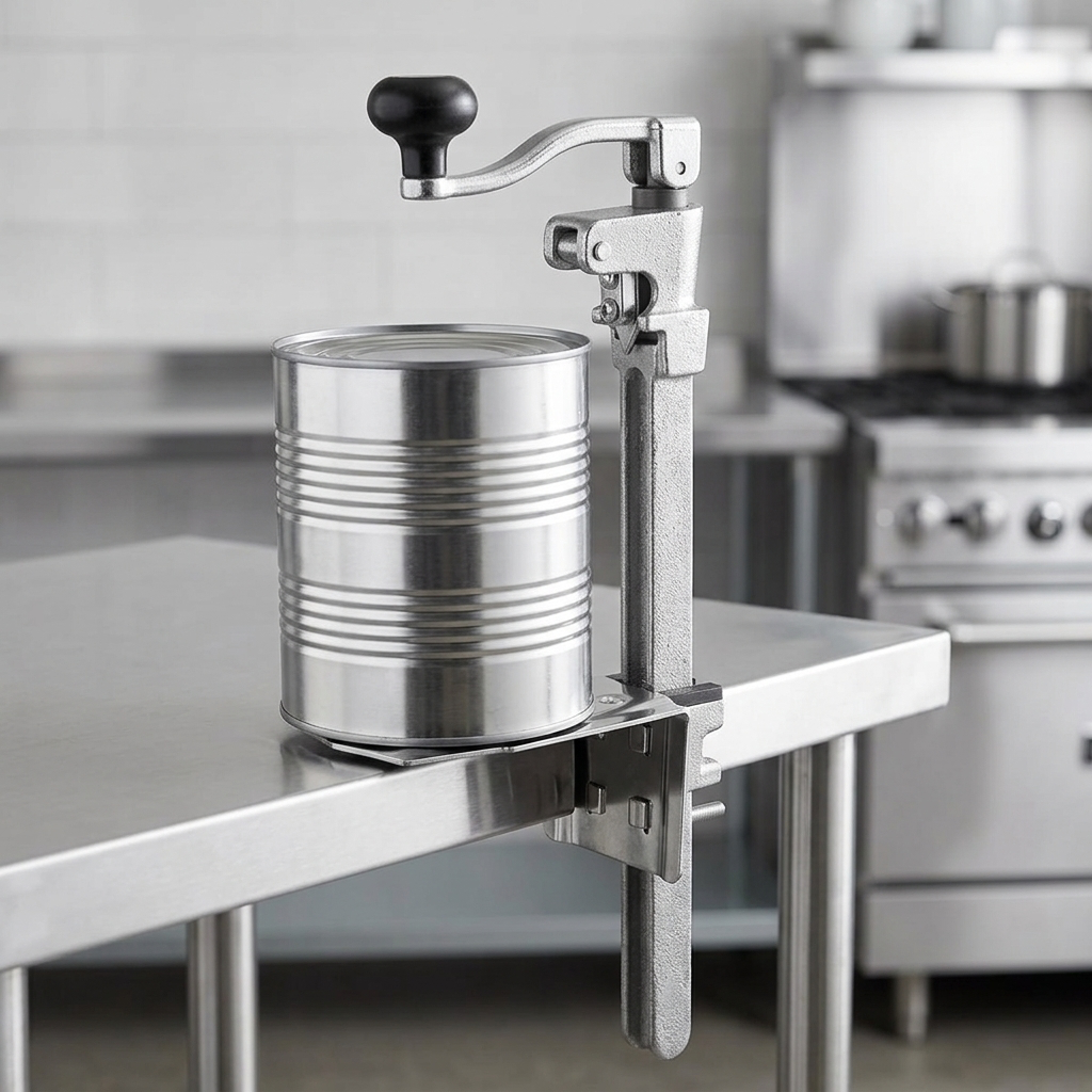 AI Generated Table Can Opener in a Professional Kitchen
