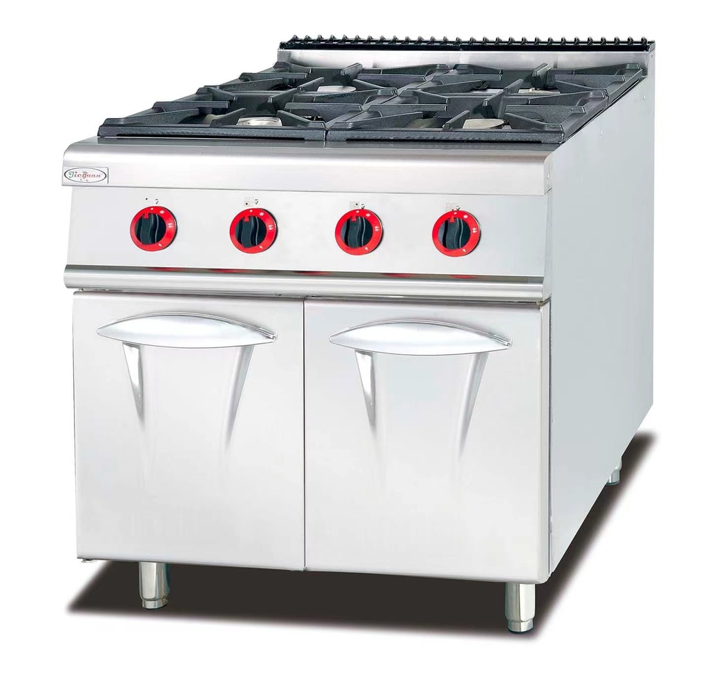 GH-787 Stainless Steel Gas stove with 4 burners With Cabinet