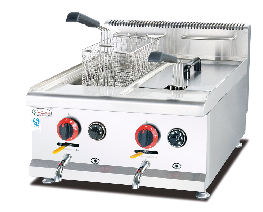 GF-72A Counter Top Gas Fryer Double Capacity: 14L*2