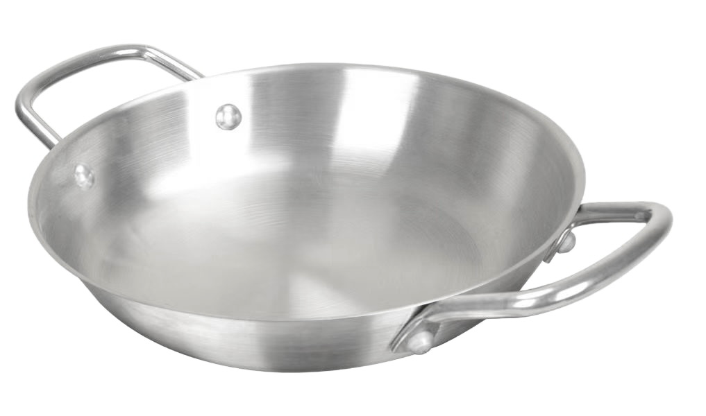 H0913 SS Double Ear Frypan 22cm