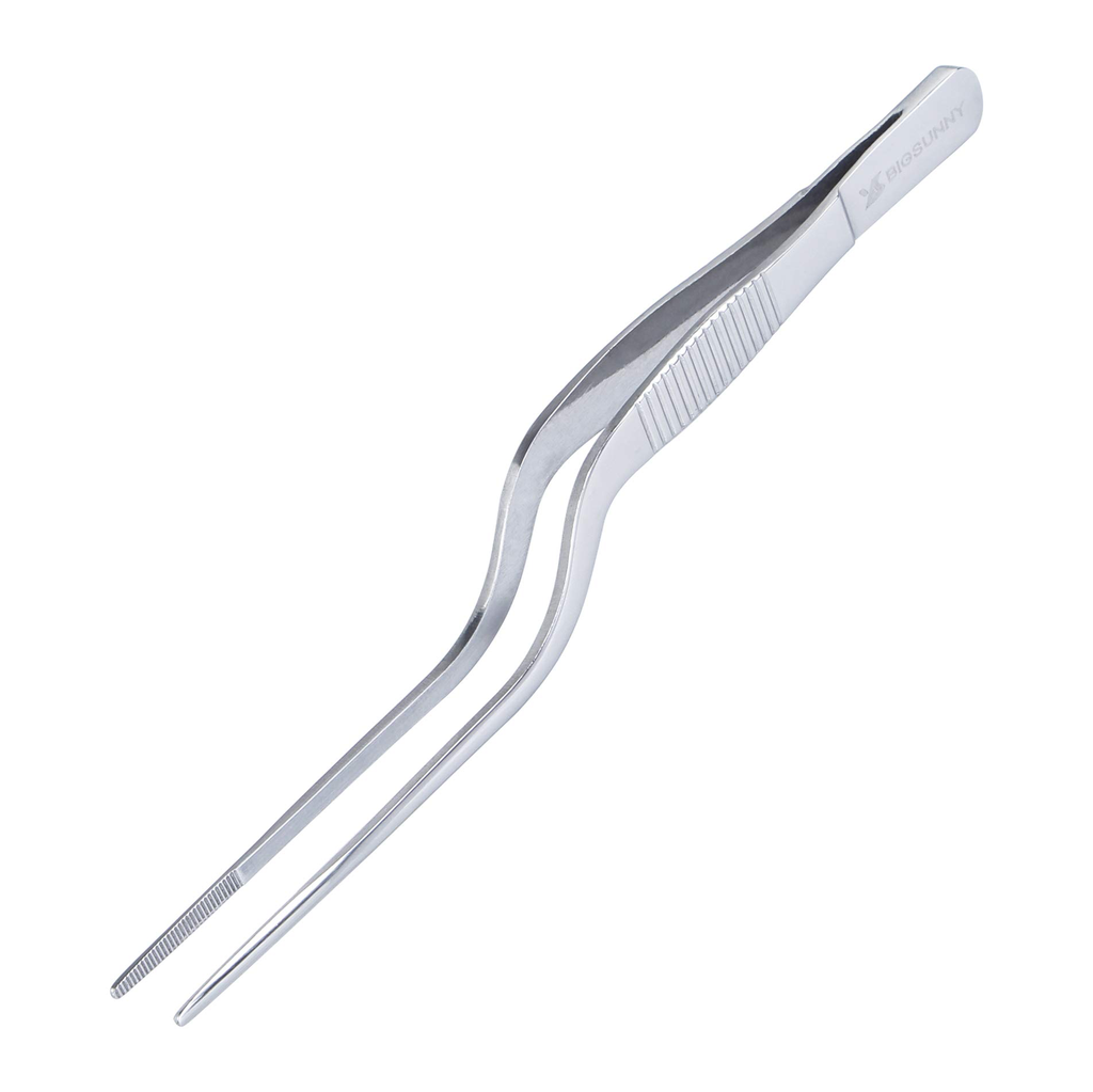 [H01031] Offset Tip Culinery Tweezer -20cm