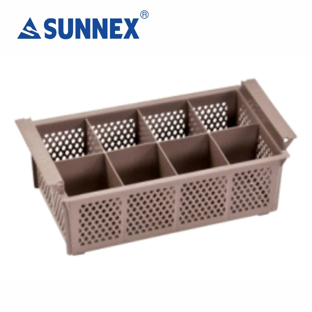 Sunnex 8-Compartment Cutlery Without Handle -BROWN
