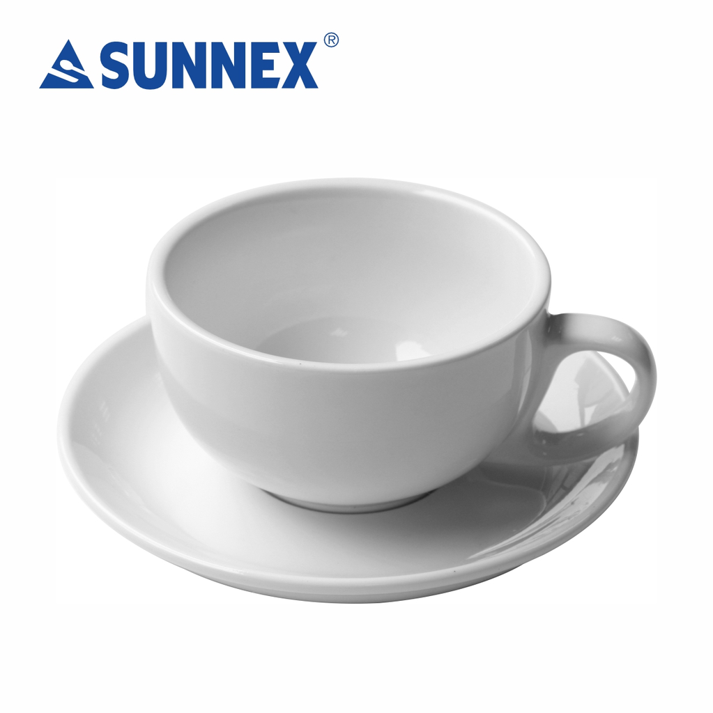 [C88057-UK] Orion Whiteware Porcelain, Cappuccino Cup, 285ml