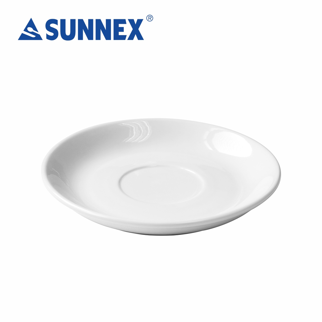 Orion Whiteware Porcelain, Cappuccino Cup Saucer, 15.5cm, For C88057 Cappuccino Cup