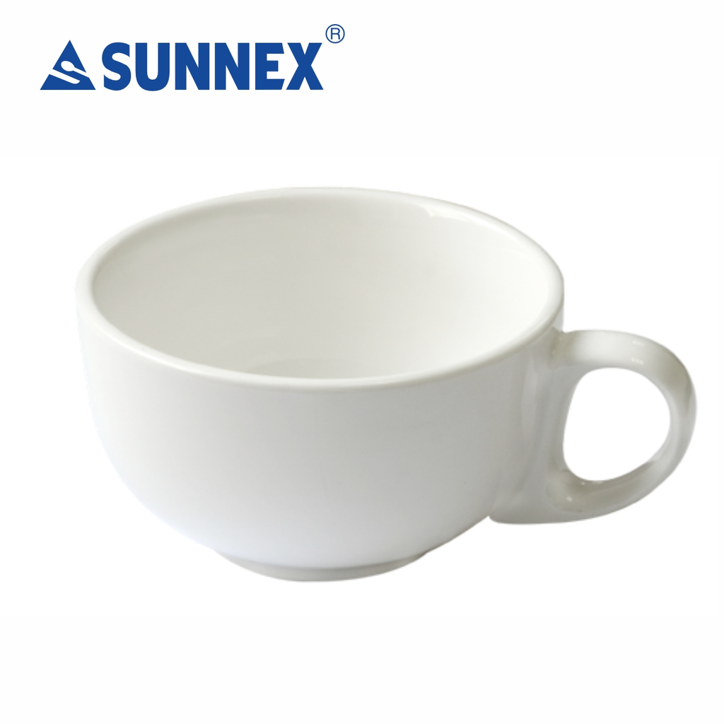 [C88059-UK] Orion Whiteware Porcelain, Cappuccino Cup, 475ml