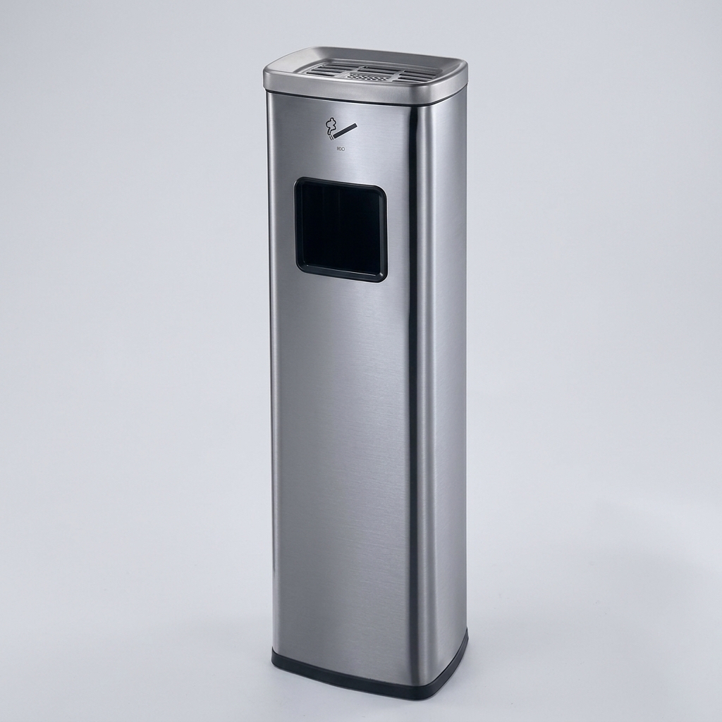 [HG98RAJK] Standing SS Ash Tray Dustbin