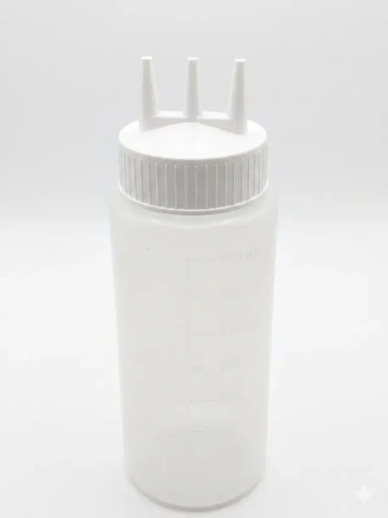 [4568] Ozone 800ml 3 Nozzle Squeeze Bottle (sauce bottle)