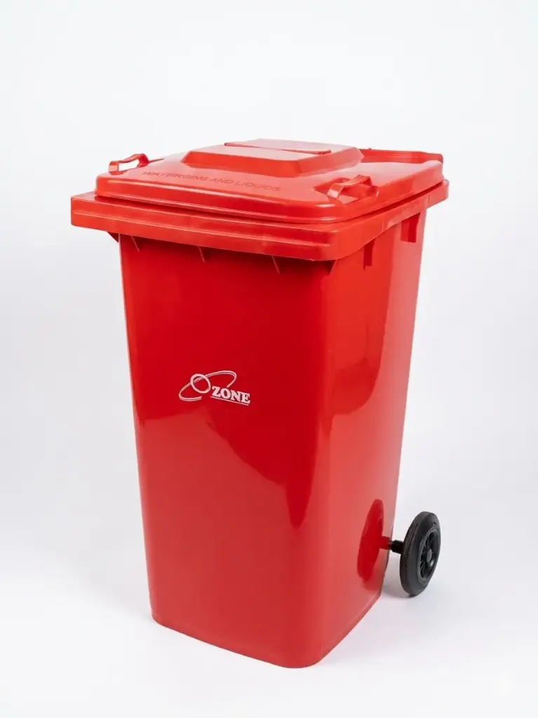 414-3 Ozone Plastic Garbage Bin With Wheel -240L