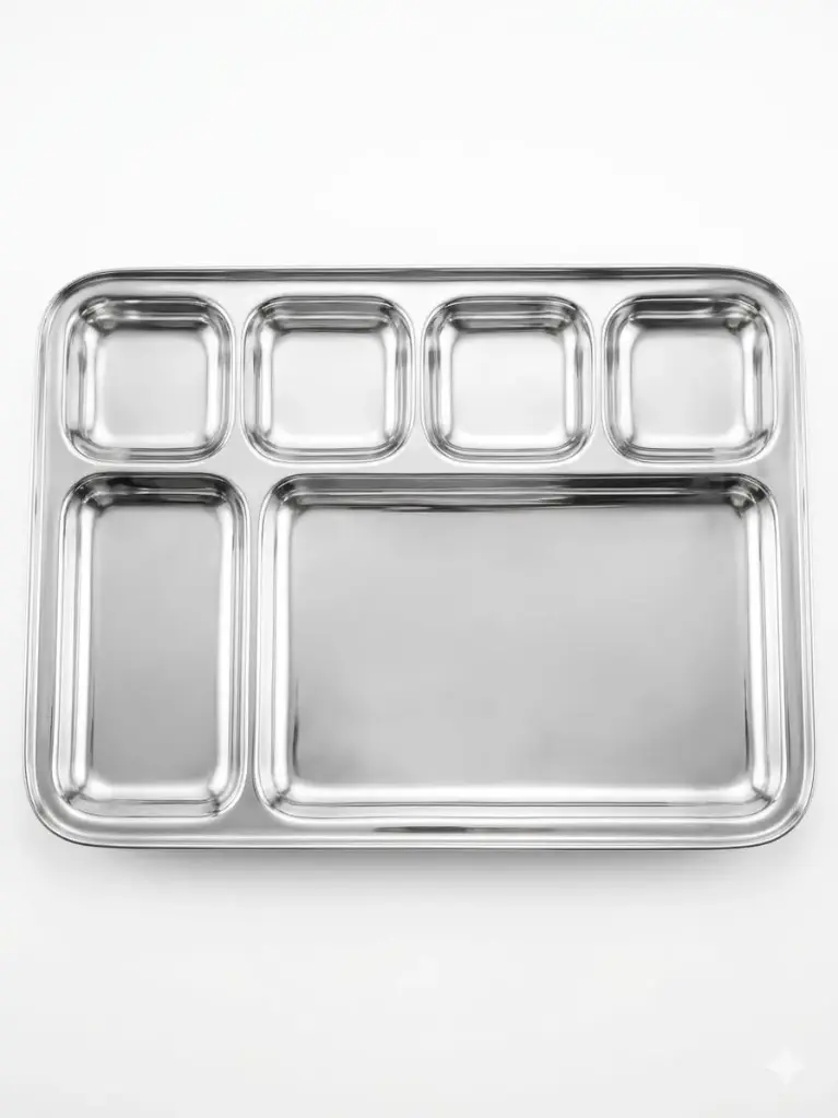 5 Devided Silver Plate -Small