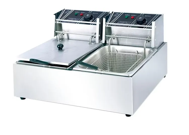 AS-6L-2 Counter Top Electric Deep Fryer 6L*2 Tank