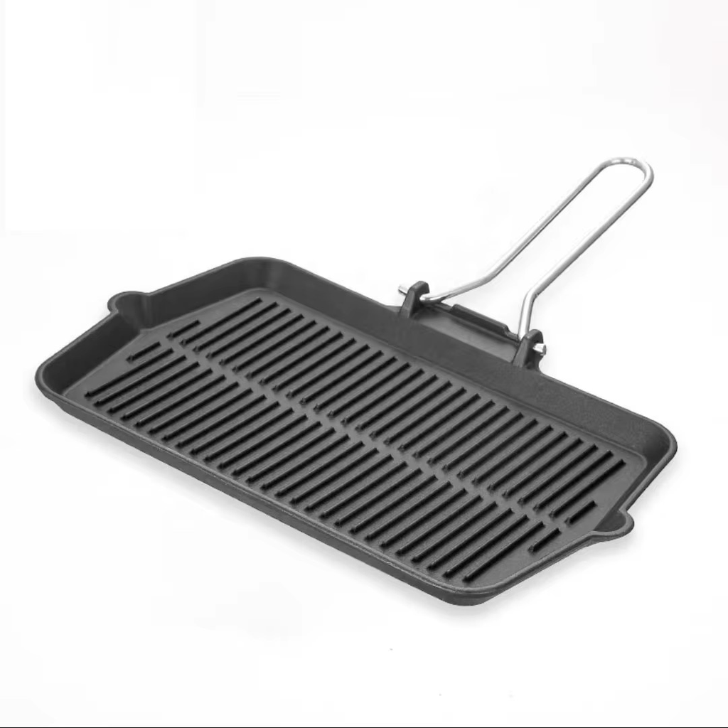 [H0350] 352-25 Wire Handle Cast Iron Grill Plate TB2371 35*20