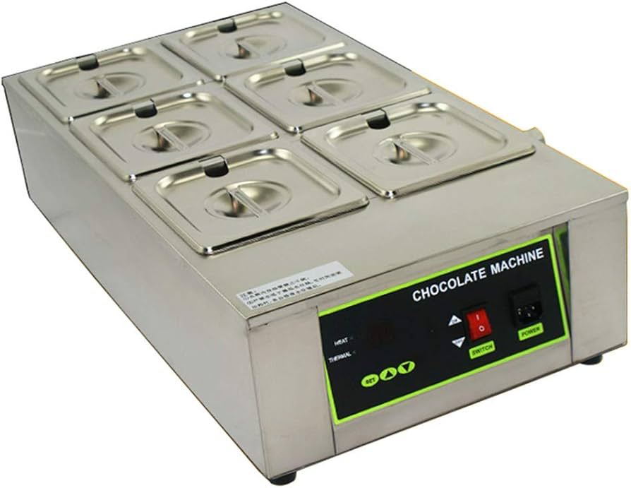 6 Tank Commercial Chocolate Melter