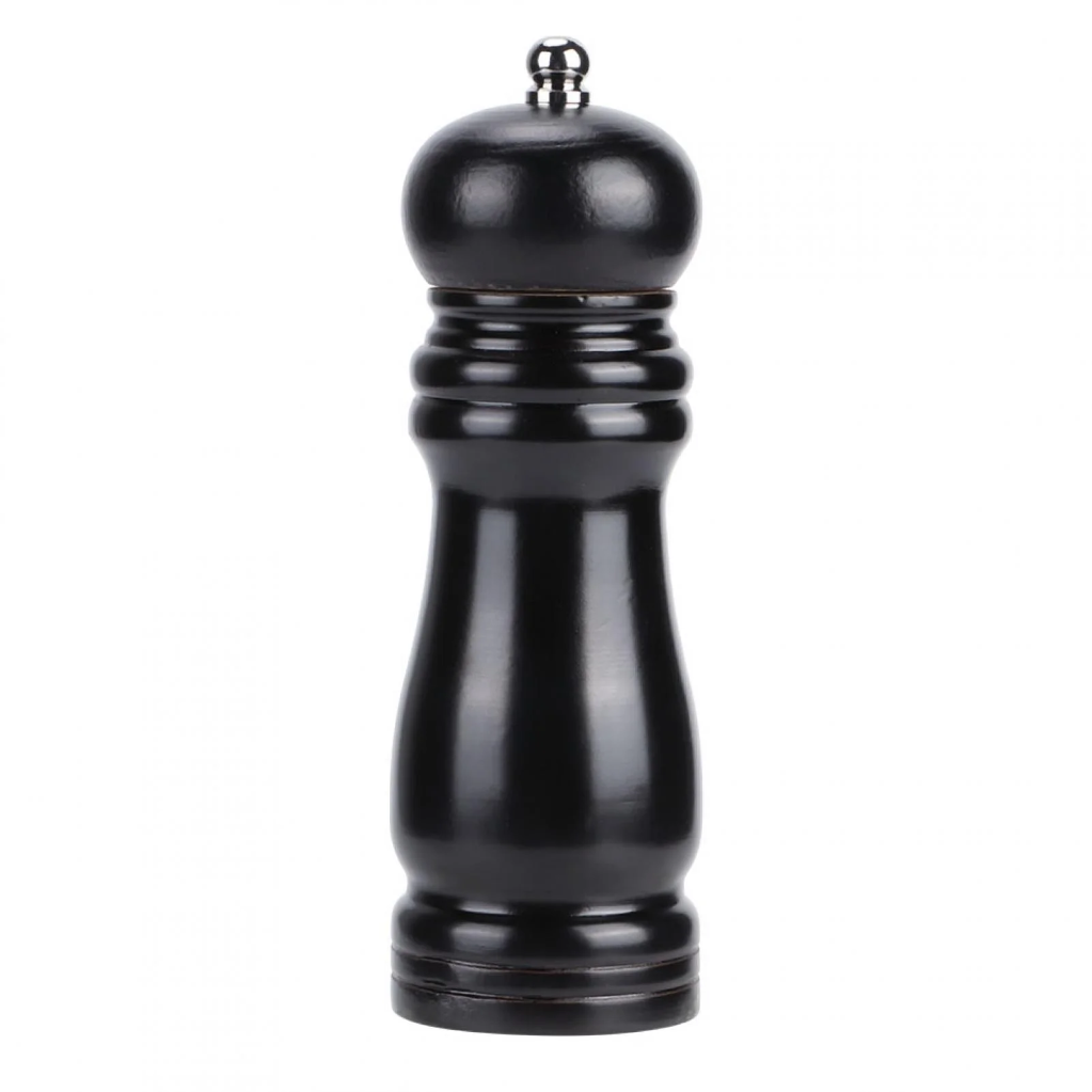 Black Wood Pepper Grinder-6inch