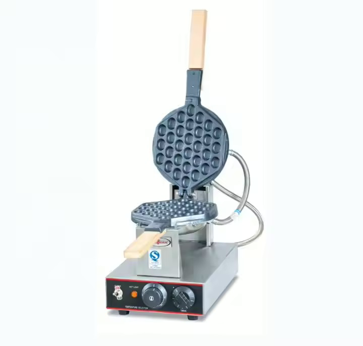 EG-30 Bubble Waffle Baker Single-with wood Handle