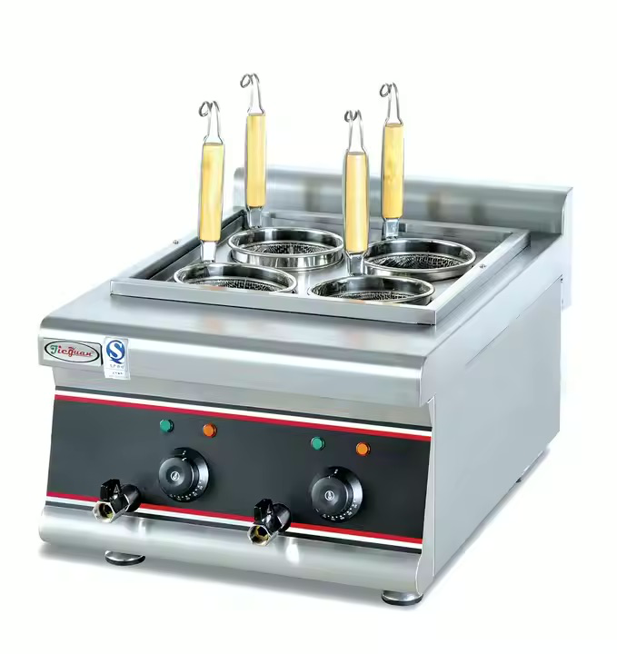 [H0118] EH-488 Counter Top Electric Noodle Cooker-4 basket
