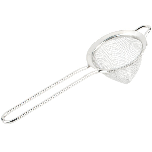 [H0663] No 113 SS 304 Bar Fine Mesh Strainer-D23cm