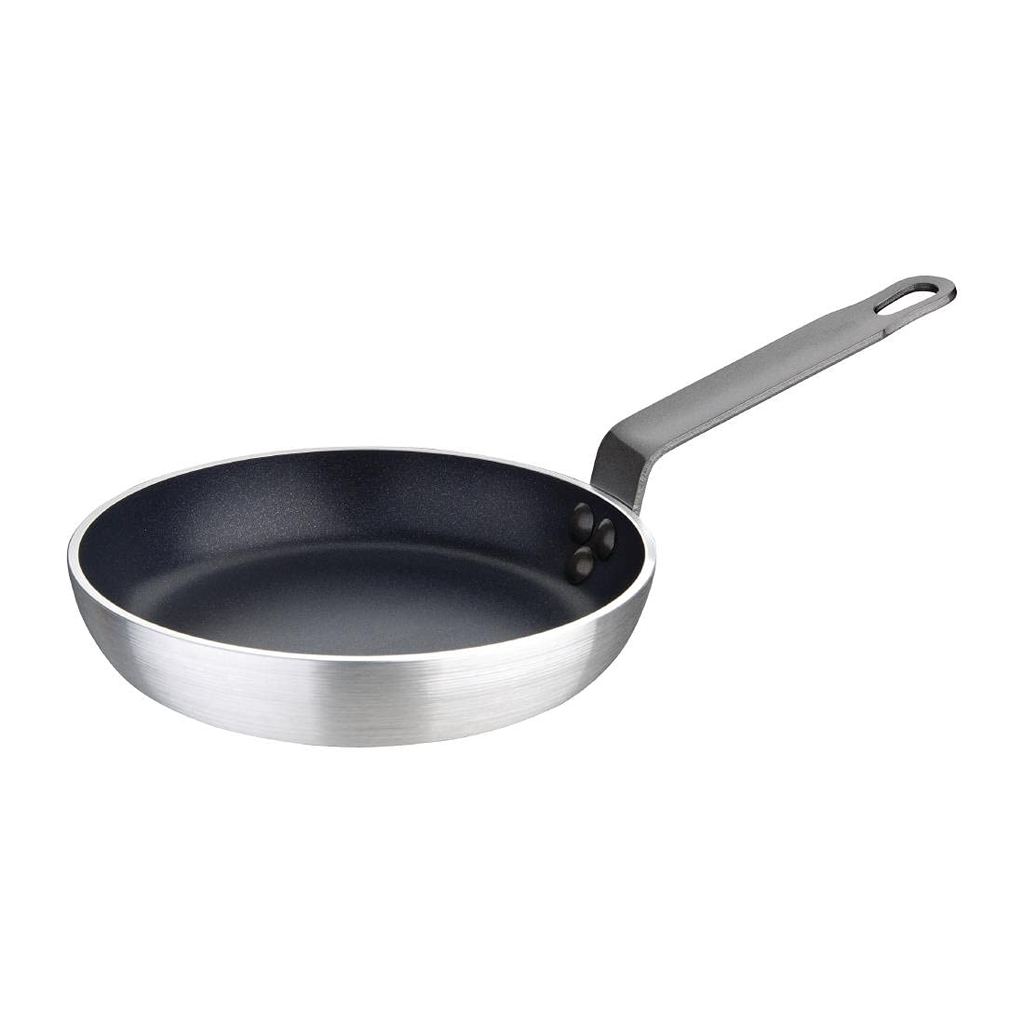 Flat Handle Alluminum None Stick FryPan 12cm