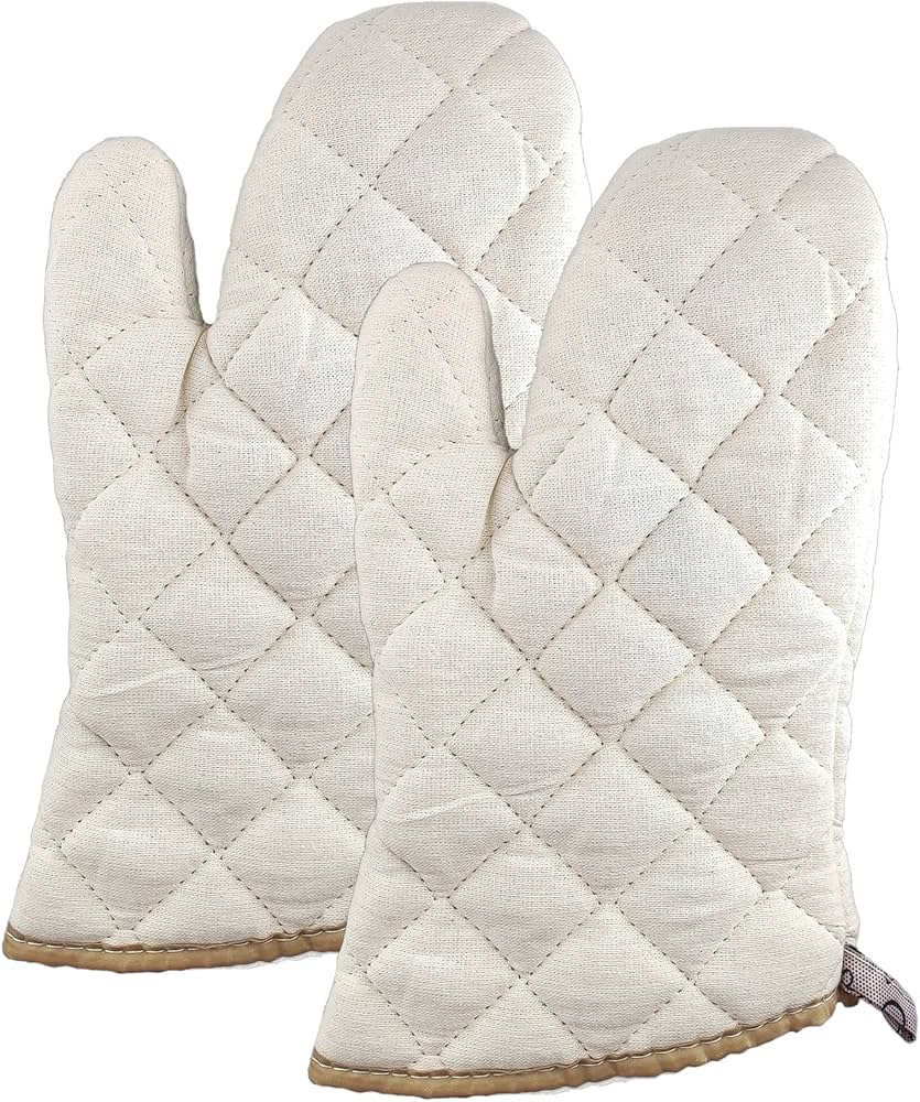 Oven Mittens White-L 38*16cm
