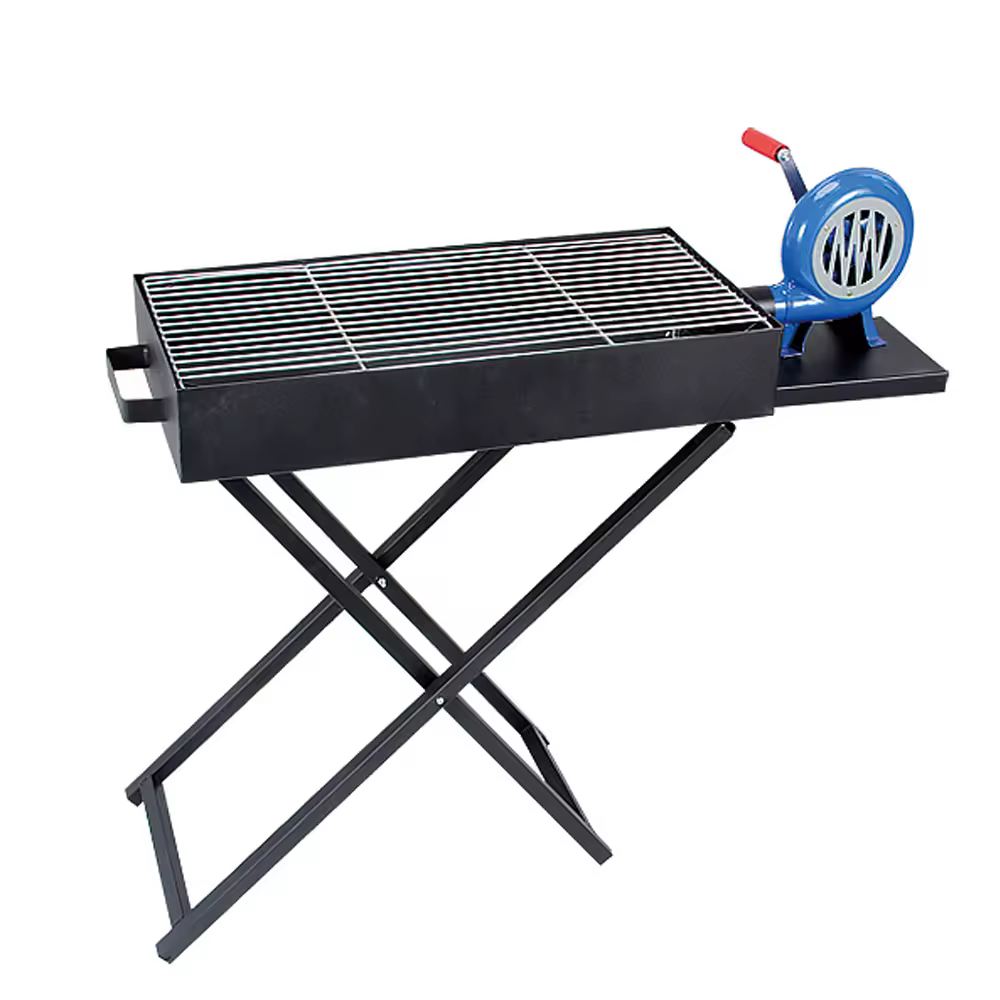 [H0578-1] Rec BBQ Rack with blower 30*60cm