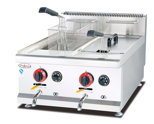 [GF-72A] GF-72A Counter Top Gas Fryer Double Capacity: 14L*2