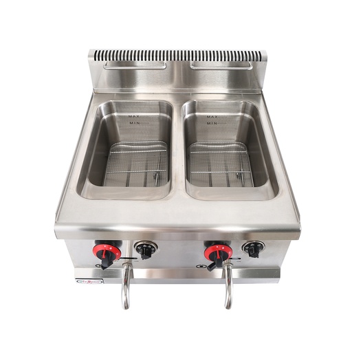 [GF-72A] GF-72A Counter Top Gas Fryer Double Capacity:9-13L