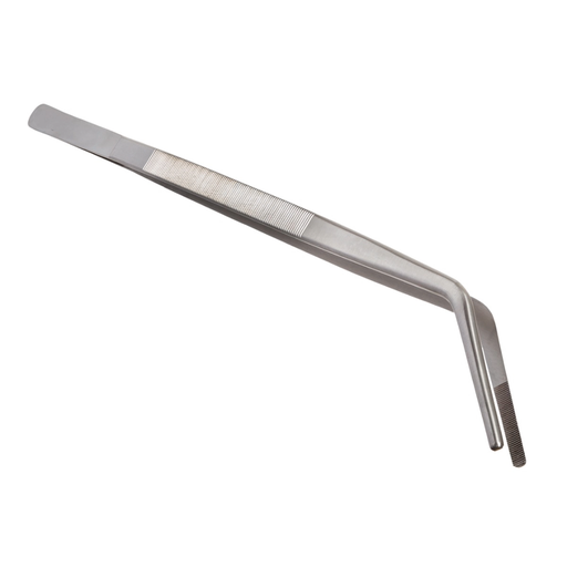 [H01021] Angled Culinary Tweezer -18CM