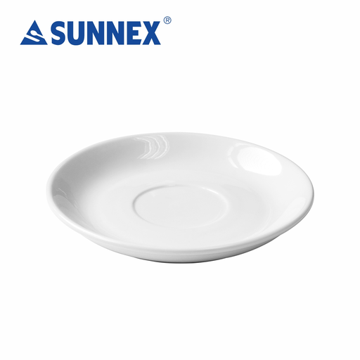 [C88060-UK] Orion Whiteware Porcelain, Cappuccino Cup Saucer, 18cm, For C88059 Cappuccino Cup