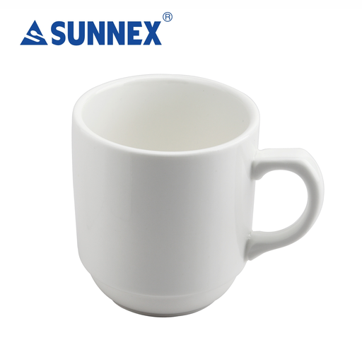 [C88104-UK] Orion Whiteware Porcelain, Stacking Mug, 300ml