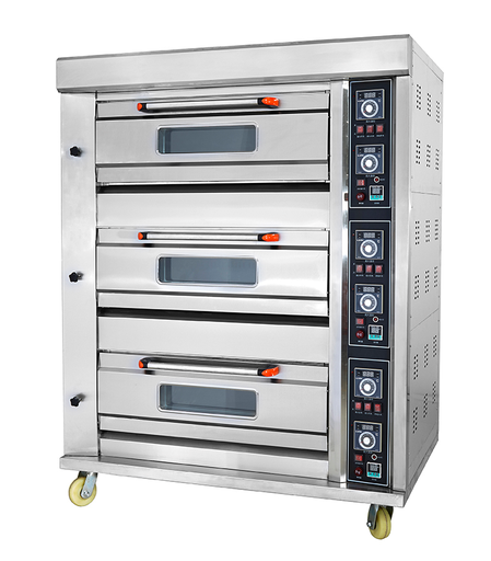 [HGB-60Q] HGB-60Q Gas Deck Oven 3 Deck 6 Trays