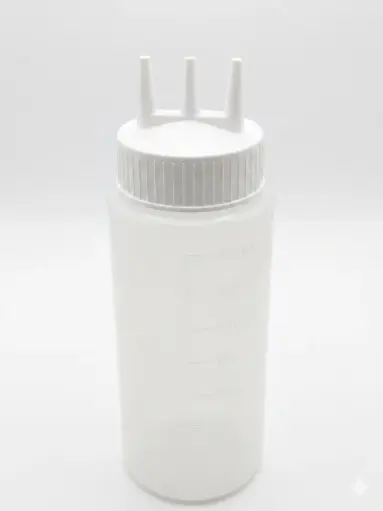 [4568] Ozone 800ml 3 Nozzle Squeeze Bottle (sauce bottle)